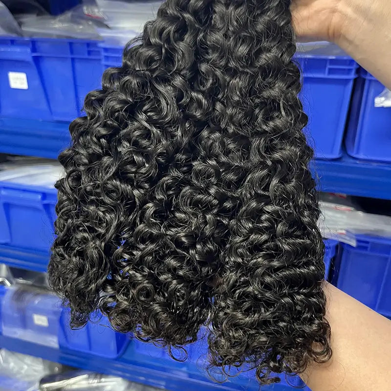 Curly Bulk Virgin Human Hair For Braiding