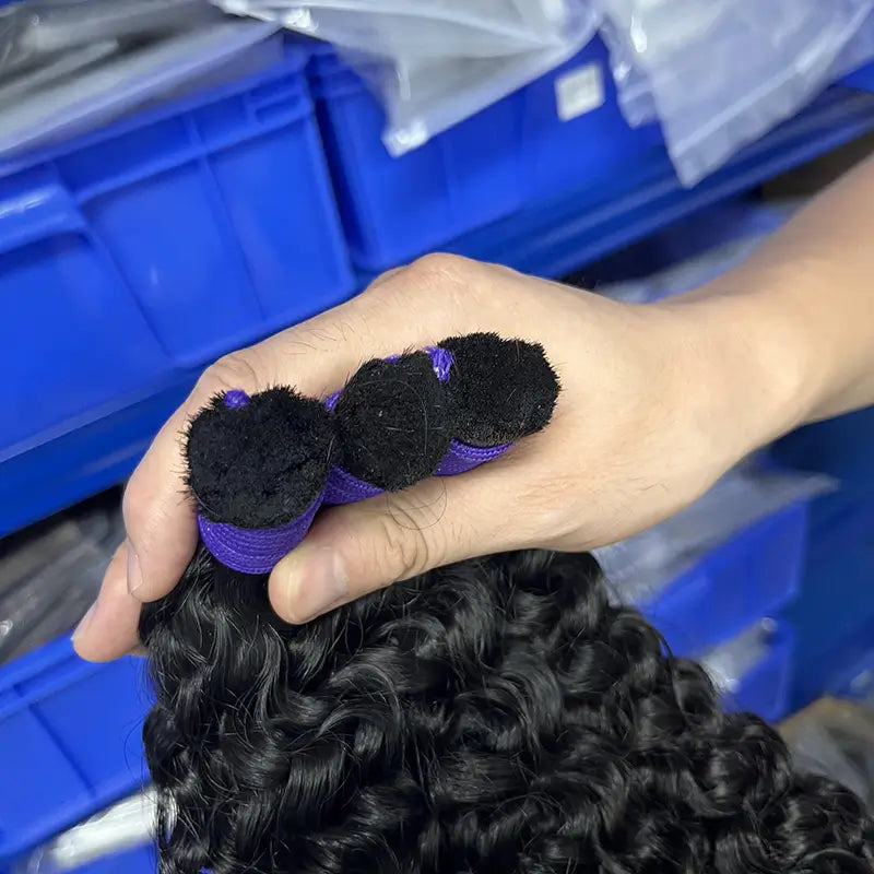 Curly Bulk Virgin Human Hair For Braiding