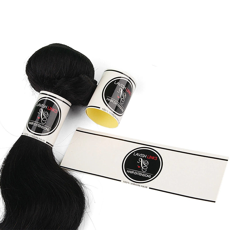 Custom Logo Adhesive Stickers Wrapping Labels For Hair Bundles