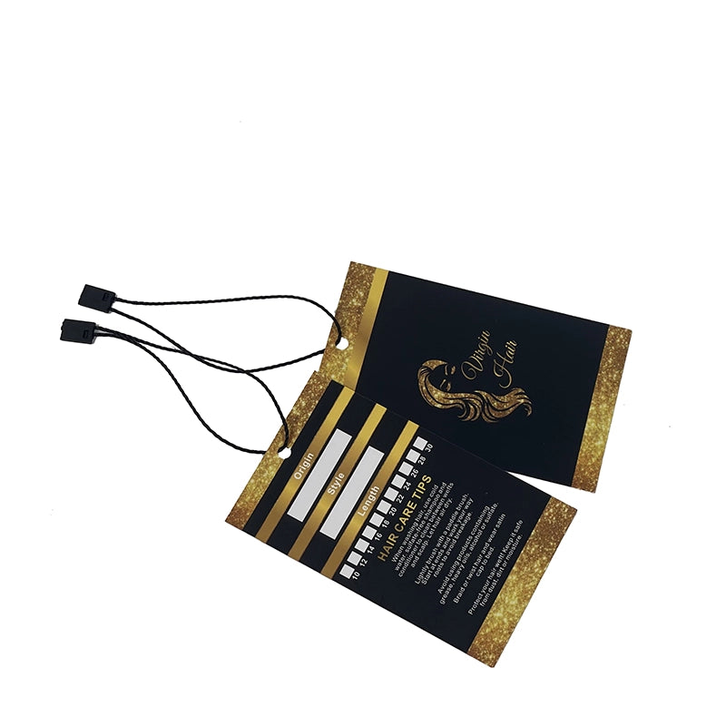 Custom Logo Hanging Tags For Hair Extensions & Wigs