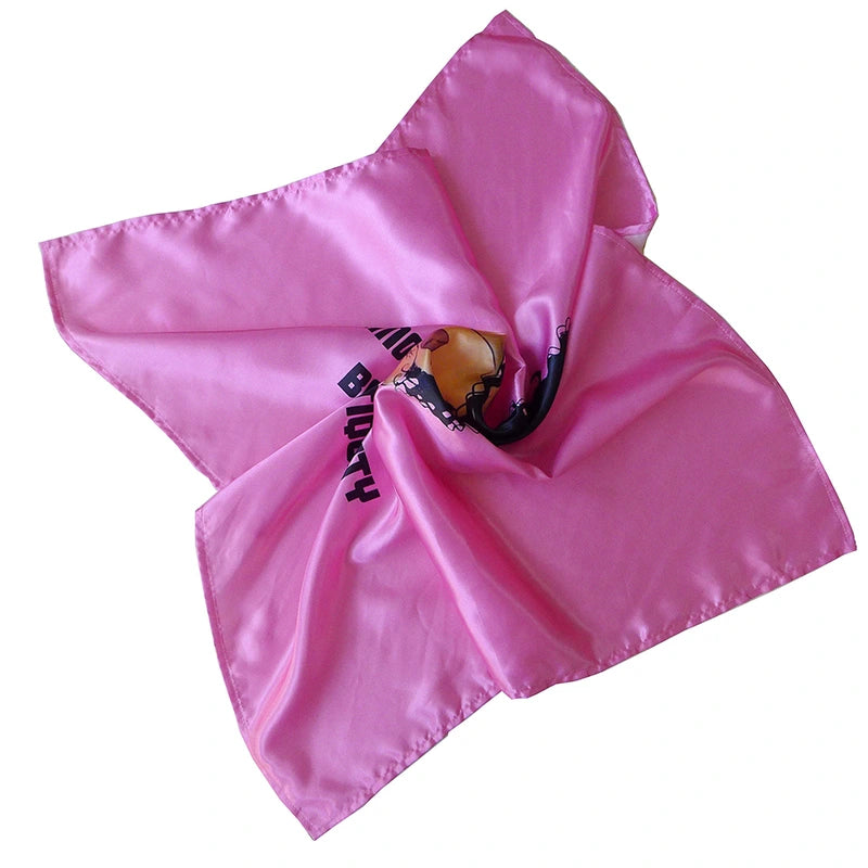 Custom Logo Hair Protection Satin Square Scarves for Black Women