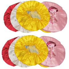 Custom Logo Single Layer Elastic Satin Bonnets For Sleeping