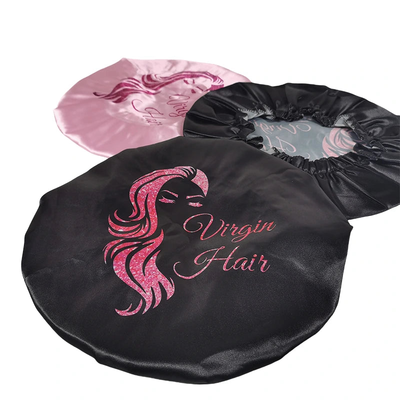 Custom Logo Single Layer Elastic Satin Bonnets For Sleeping