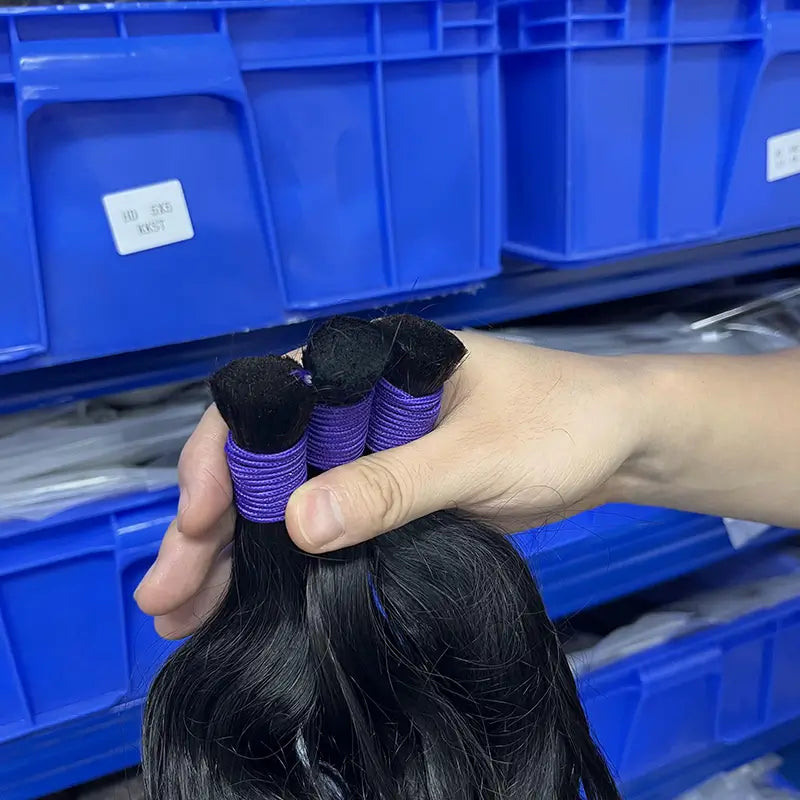 Natural Wave Bulk Virgin Human Hair For Braiding
