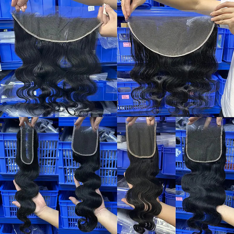 Transparent Lace Closure & Frontal Body Wave