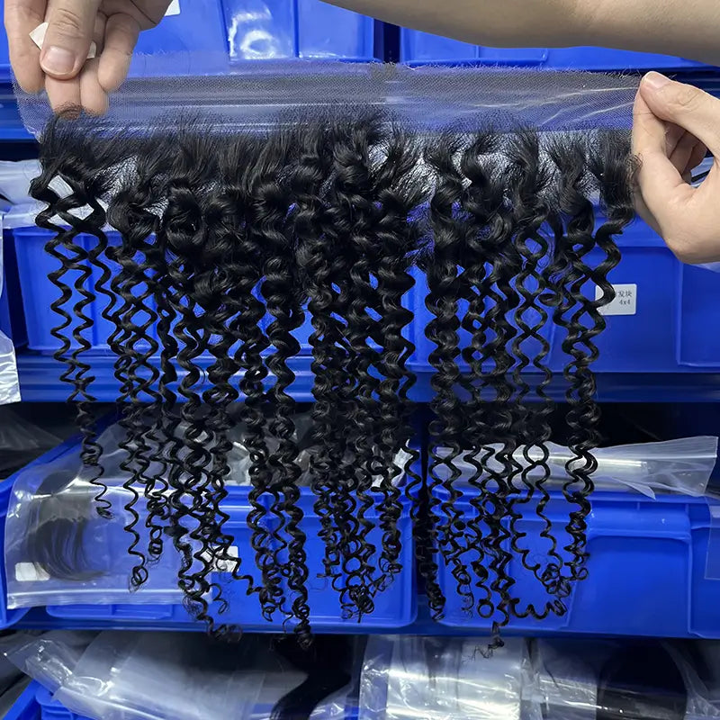 Transparent Lace Closure & Frontal Curly