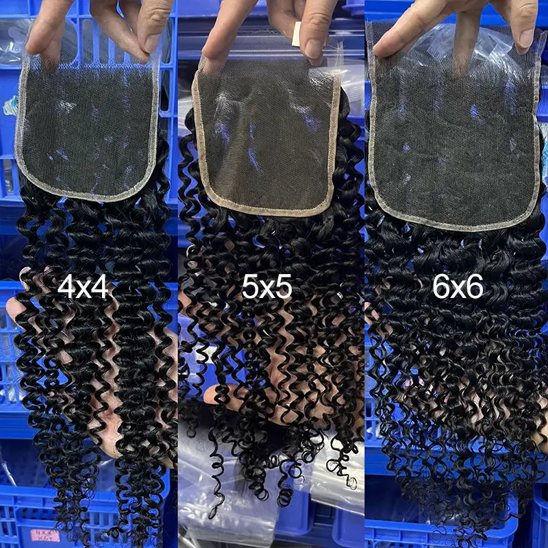 Transparent Lace Closure & Frontal Curly