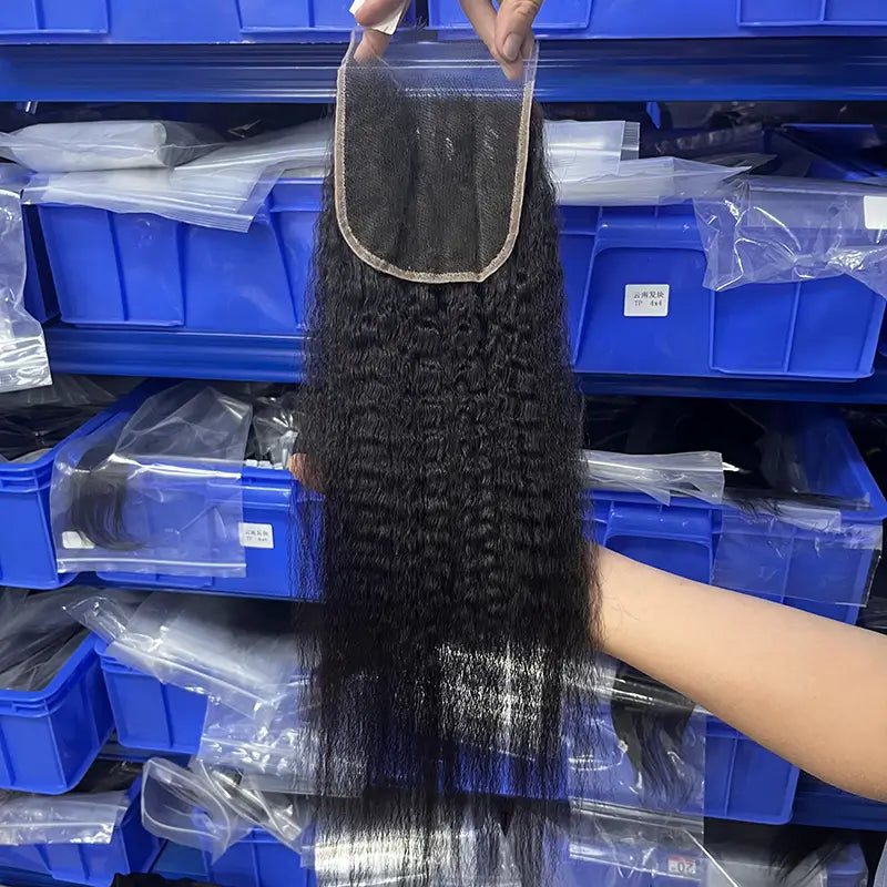 Transparent Lace Closure & Frontal Kinky Straight