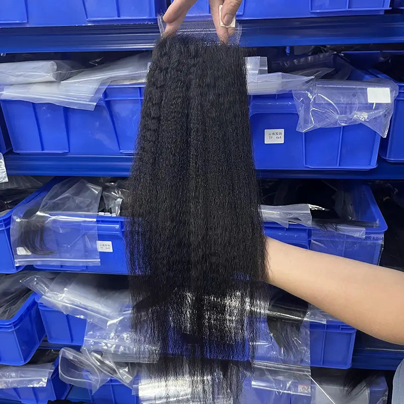 Transparent Lace Closure & Frontal Kinky Straight