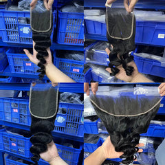 Transparent Lace Closure & Frontal Loose Wave