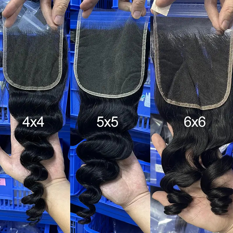 Transparent Lace Closure & Frontal Loose Wave