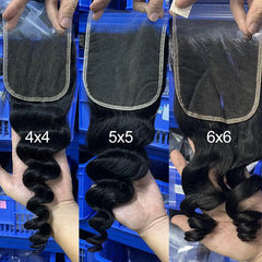 Transparent Lace Closure & Frontal Loose Wave