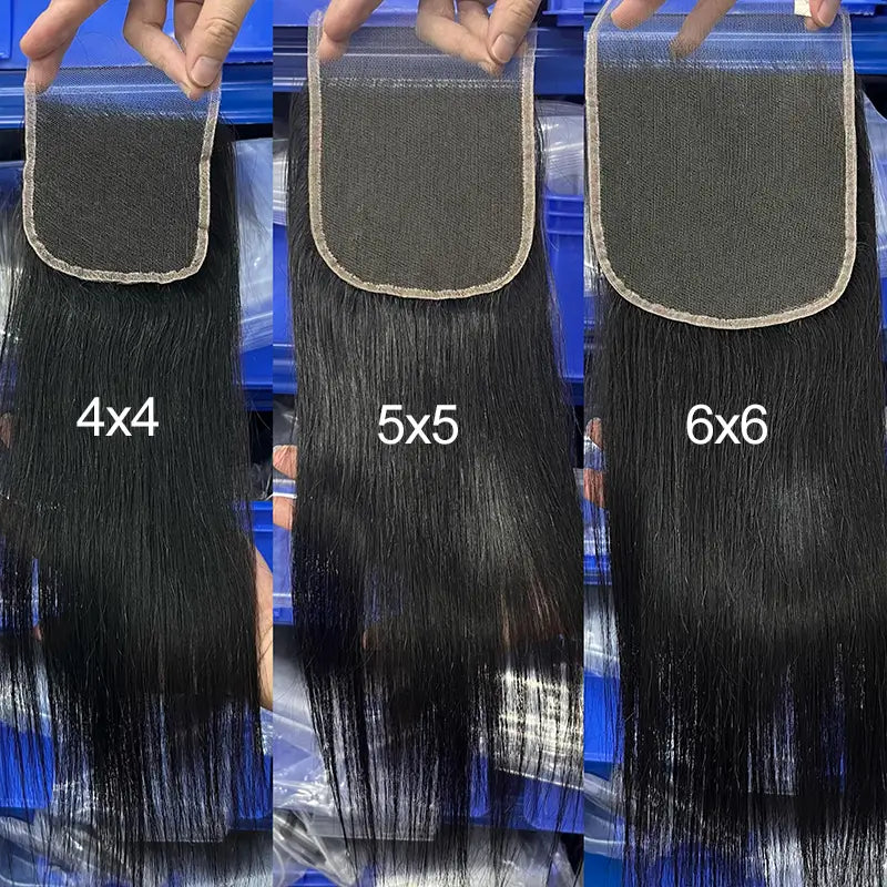 Transparent Lace Closure & Frontal Straight