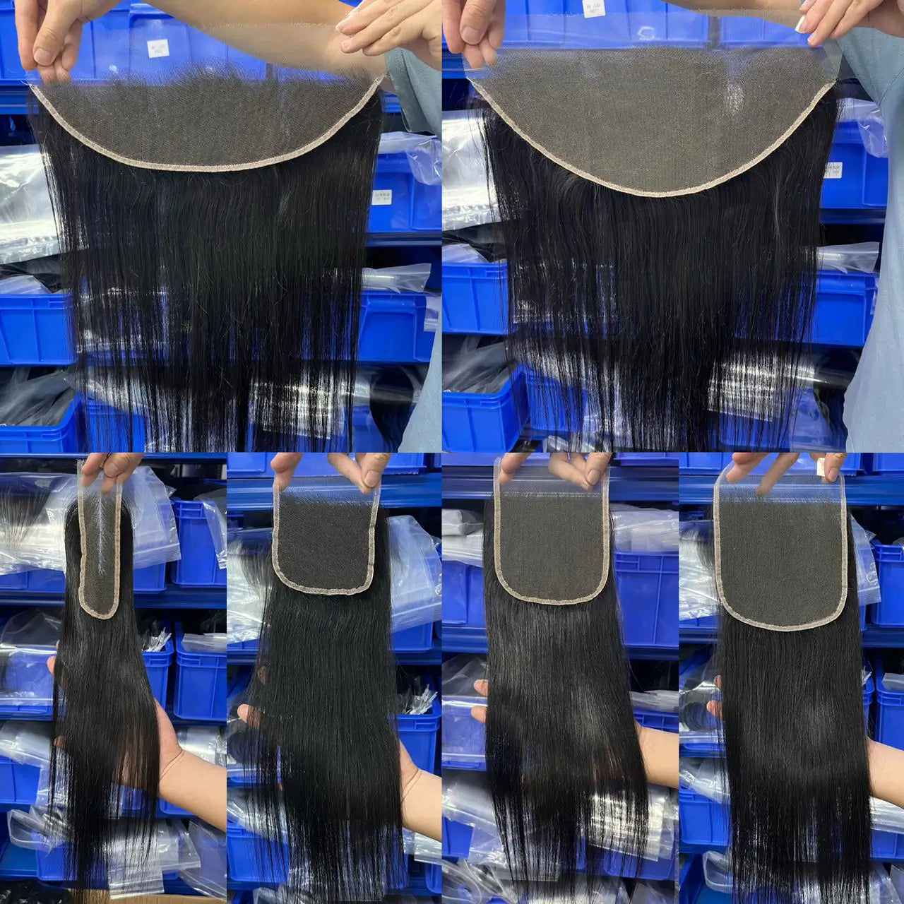 Transparent Lace Closure & Frontal Straight