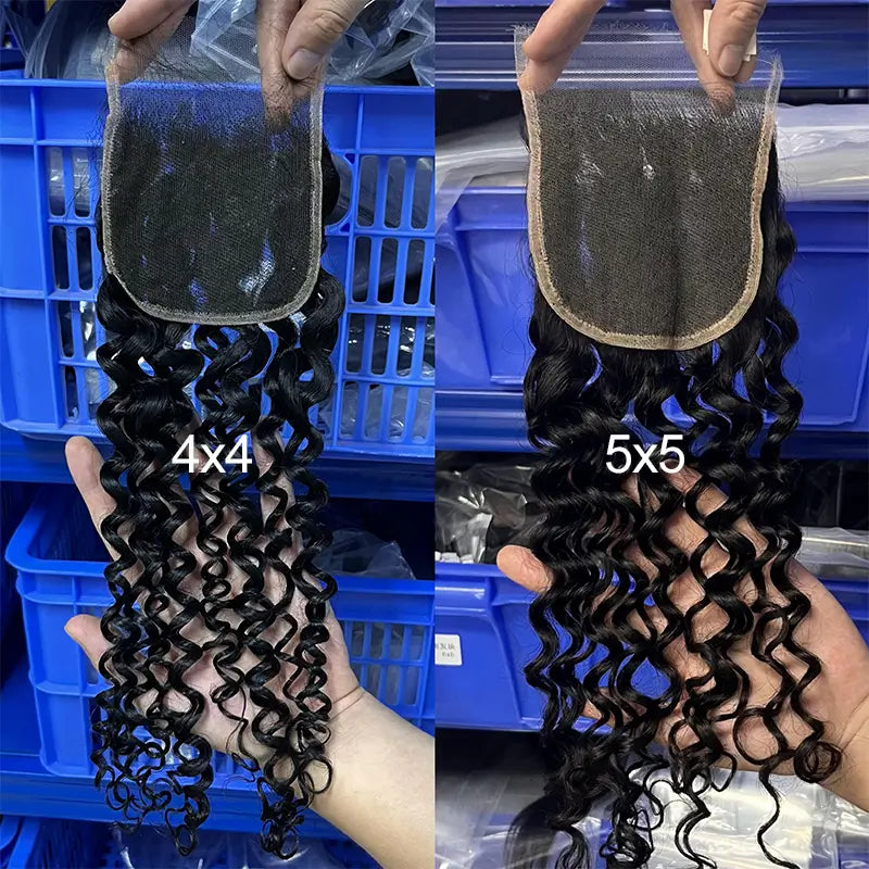 Transparent Lace Closure & Frontal Water Wave