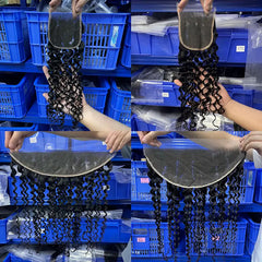 Transparent Lace Closure & Frontal Water Wave