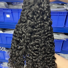 Water Wave Bulk Virgin Human Hair For Braiding