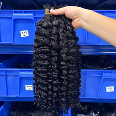Bohemian Curl Bulk Virgin Human Hair For Braiding