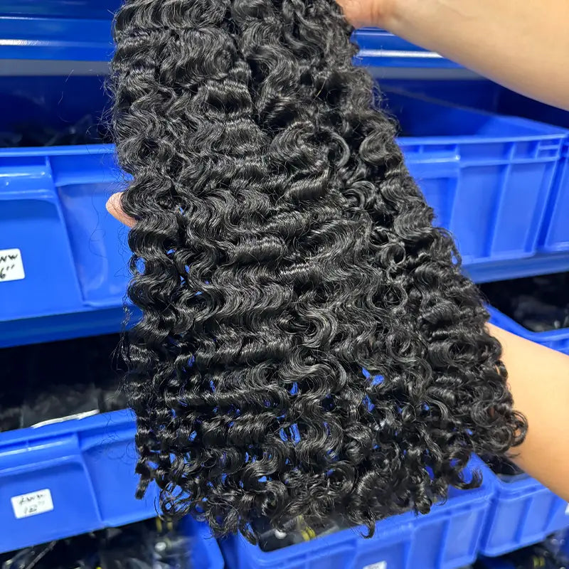 Bohemian Curl Bulk Virgin Human Hair For Braiding