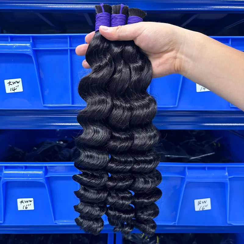 Loose Deep Bulk Virgin Human Hair For Braiding