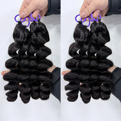 Loose Wave Human Hair Crochet Braids Extensions