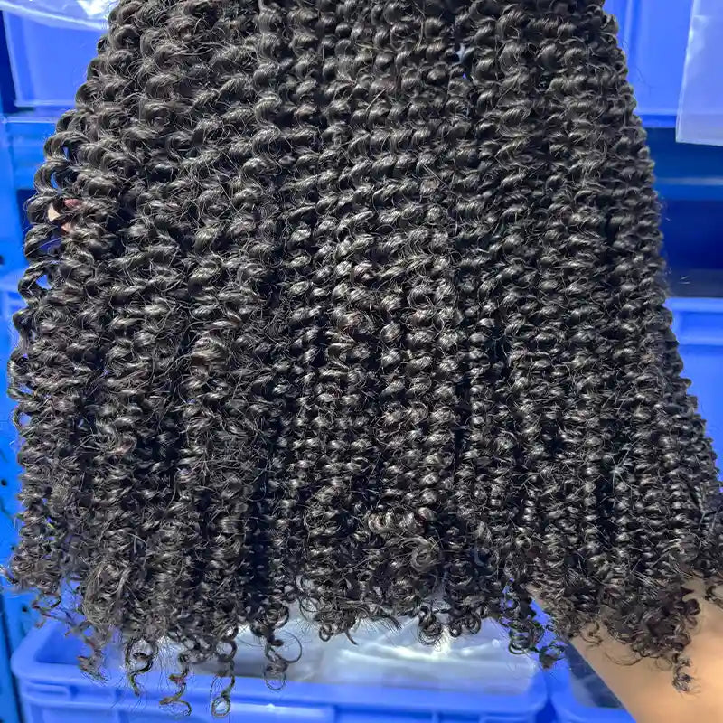 10A Raw Cambodian Virgin Hair Weaving Kinky Curly